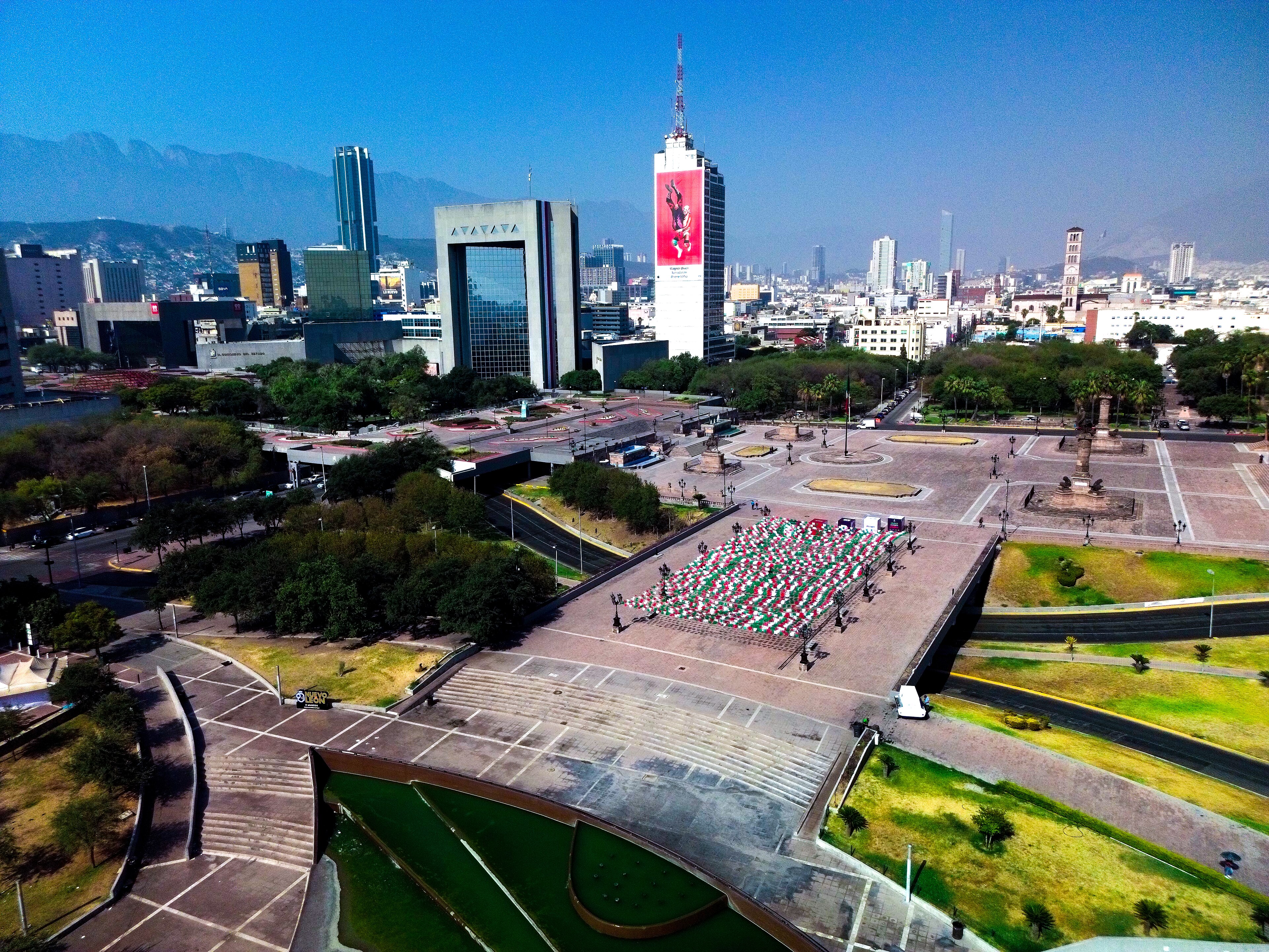 The Macroplaza from above